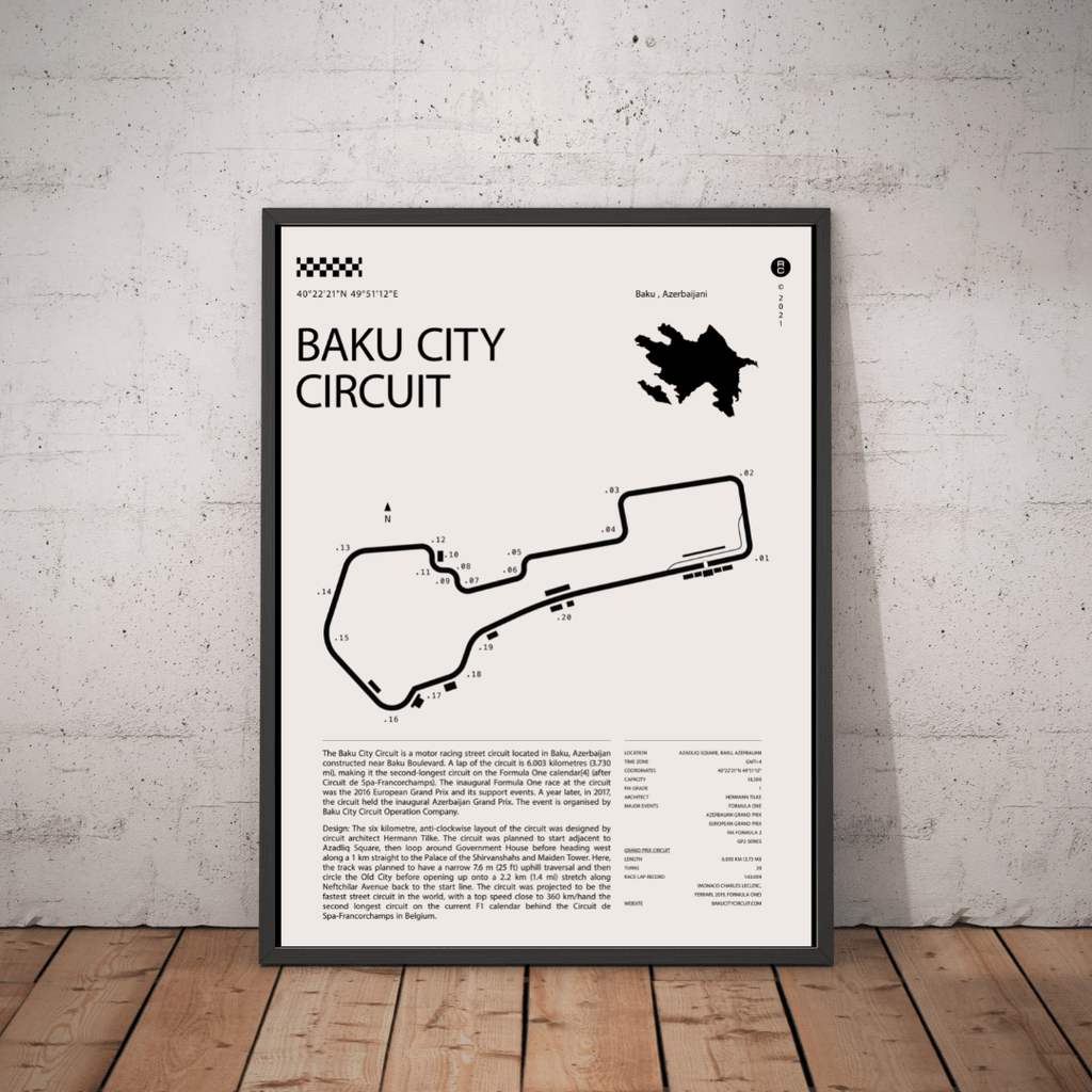 Baku City Circuit Formula One Track