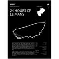 24 Hours Of Le Mans Race Track Poster
