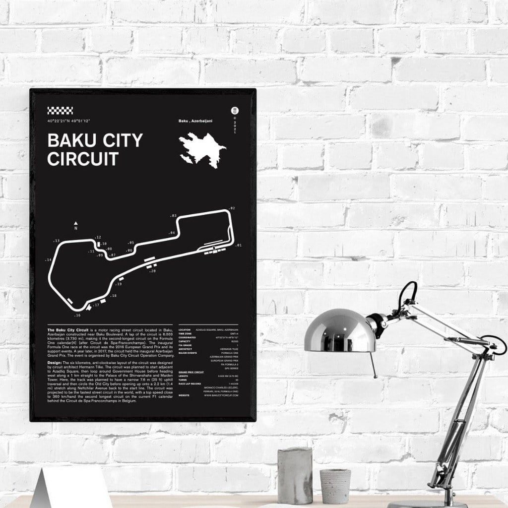Formula 1 - Baku GP Circut Black