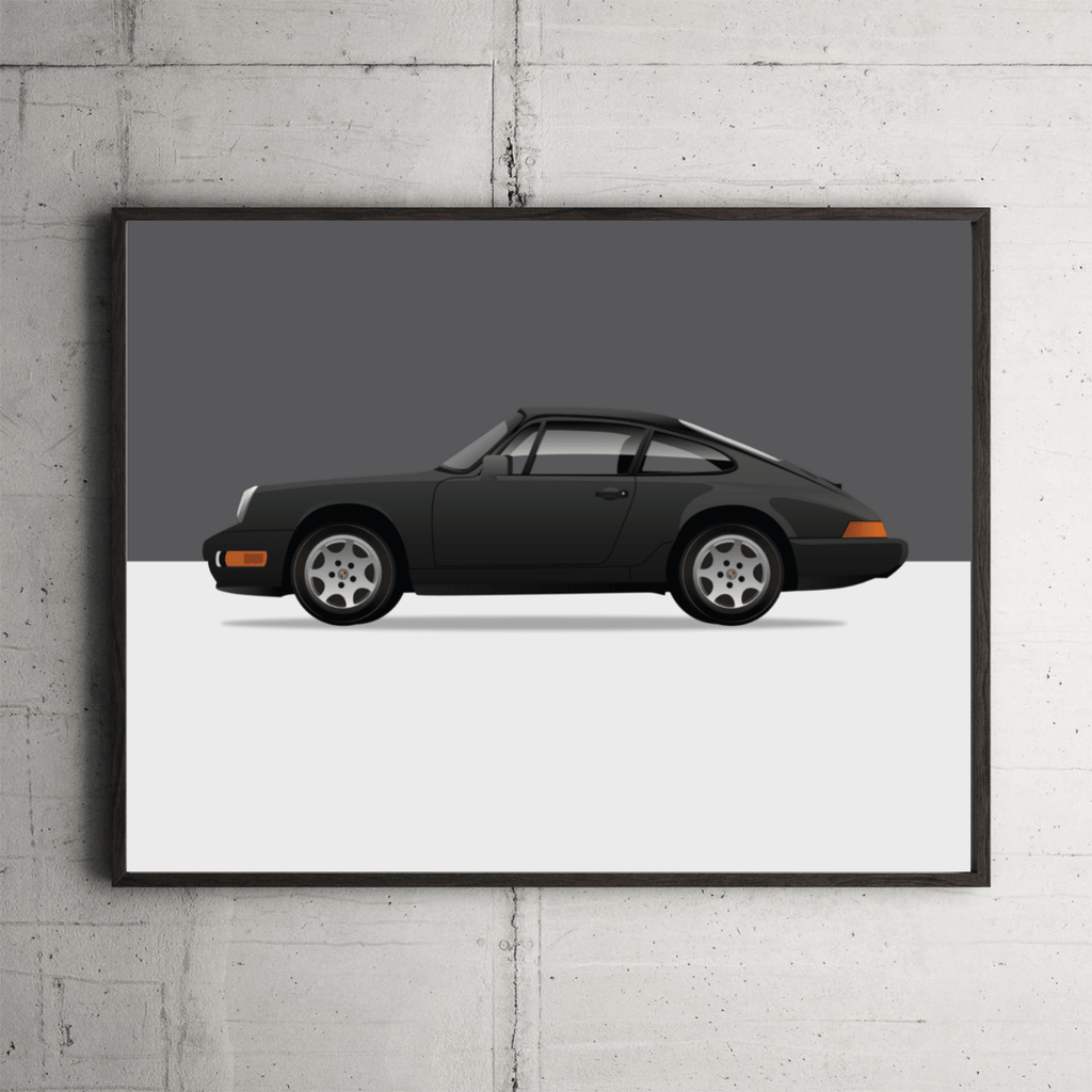 Porsche 964 Model Framed Print