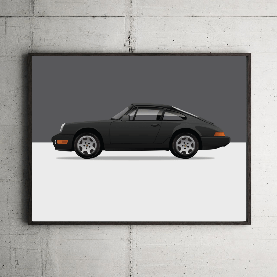 Porsche 964 Model Framed Print – Respoke Collection