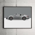 Porsche 991 Model Framed Print