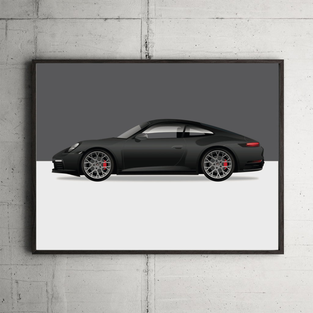 Porsche 992 Model Framed Print