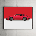 Porsche 992 Model Framed Print
