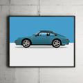 Porsche 993 Model Framed Print