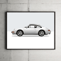 Porsche 993 Model Framed Print