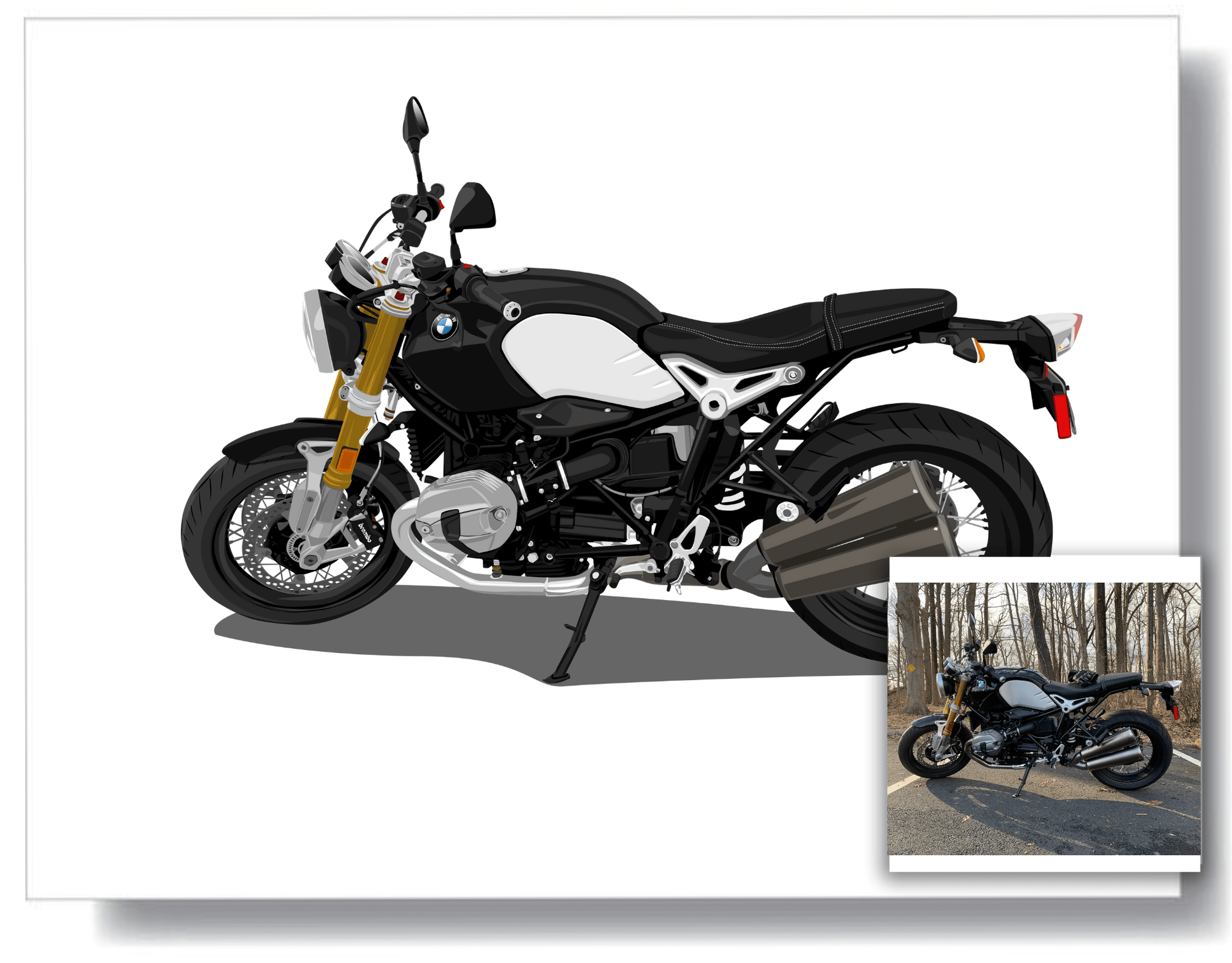 Custom Motorcycle Portrait