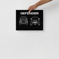 Land Rover 'Defender' Minimalist Wall Art